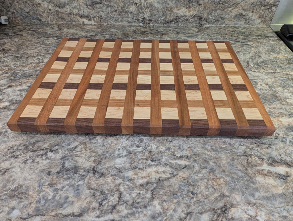 Cherry, Walnut and Maple Cutting Board
