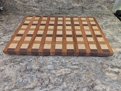 Cherry, Walnut and Maple Cutting Board